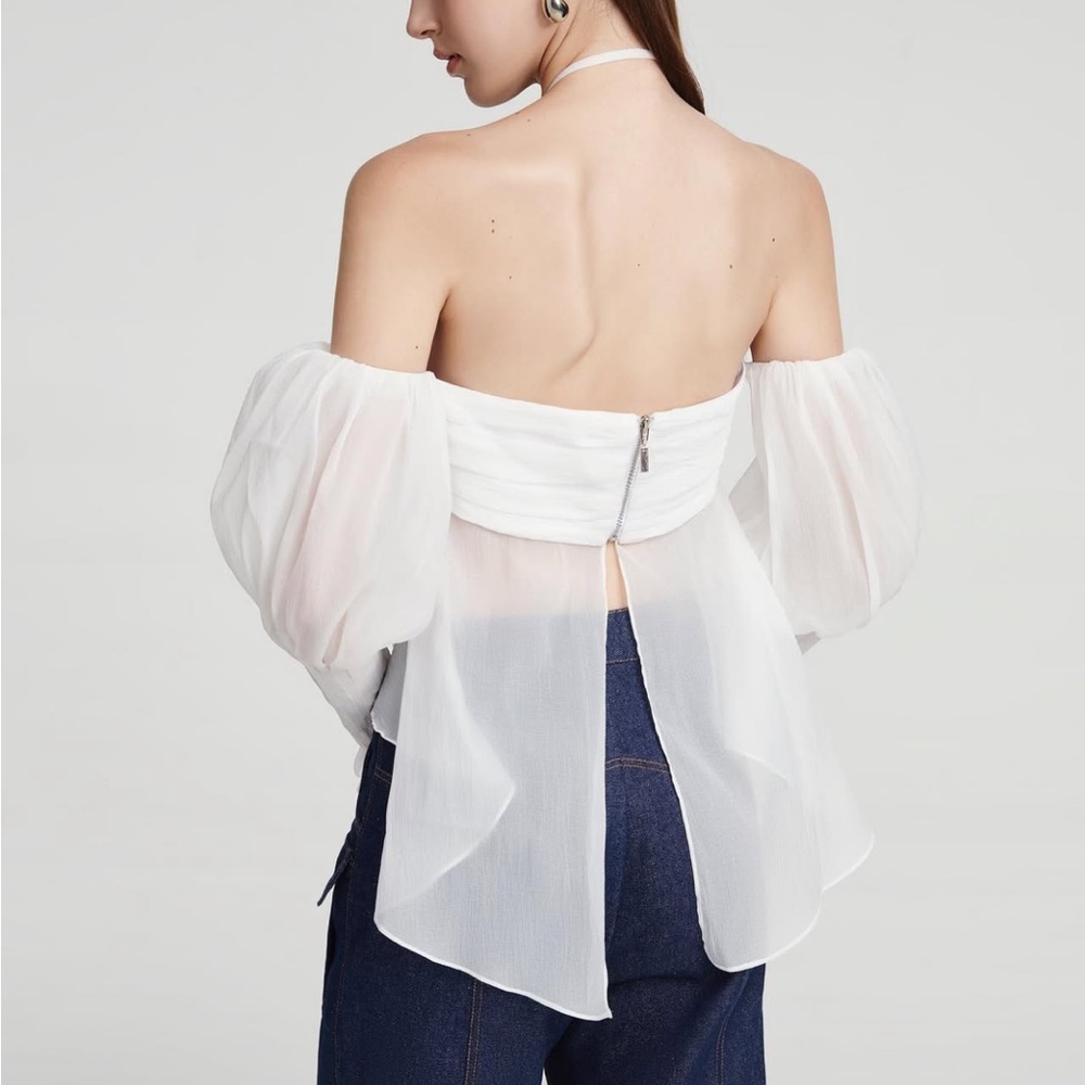 Elegant White Women's Top